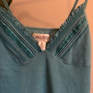 Hollister frilly tank top